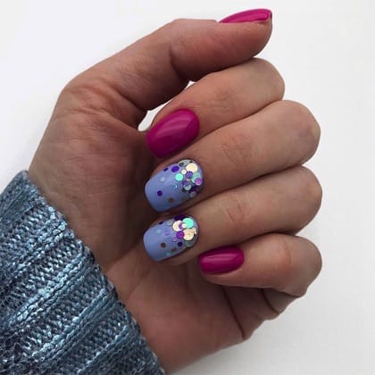 Gecombineerde manicure met OPI Gelcolor, NCLA nail wraps