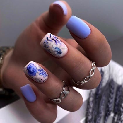Gecombineerde manicure met OPI Gelcolor, NCLA nail wraps